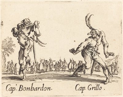 Cap. Bonbardon y Cap. Grillo de Jacques Callot