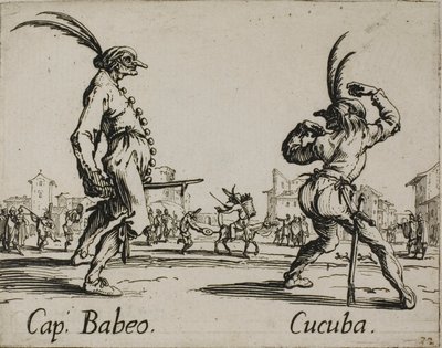 Capitán Babeo - Cucuba, plato 16 de Balli di Sfessania de Jacques Callot