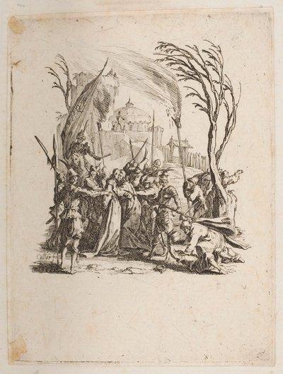 Cristo entregado a los judíos, n. 4 de 11 de La Petite Passion de Jacques Callot