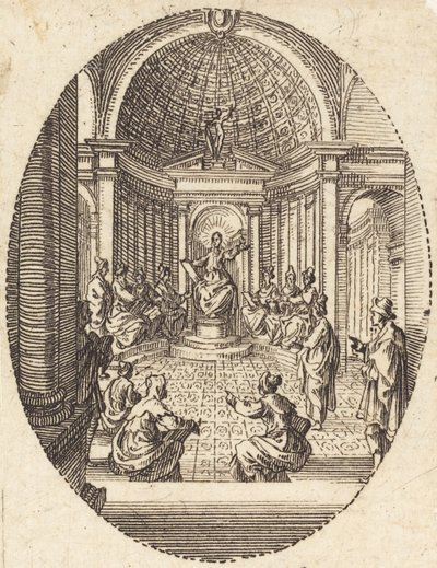 Cristo entre los doctores de Jacques Callot
