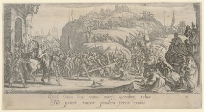 Cristo carga con la cruz de Jacques Callot