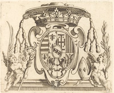 Escudo de armas de Nicolás Francisco de Lorena de Jacques Callot