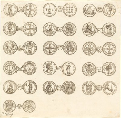 Monedas [lámina 10] de Jacques Callot