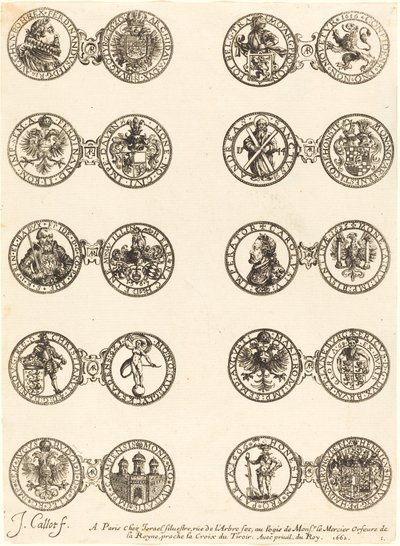 Monedas [placa 1] de Jacques Callot