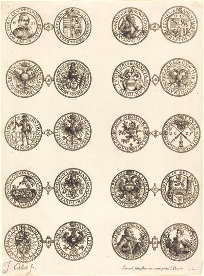 Monedas [placa 2] de Jacques Callot