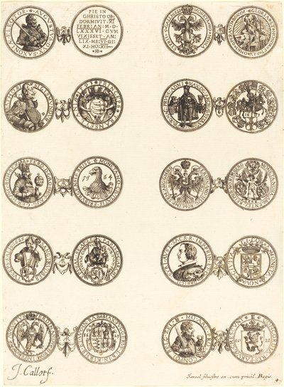 Monedas [lámina 4] de Jacques Callot