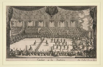Combate a la barrera de Jacques Callot