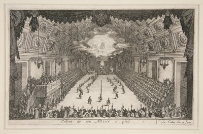 ¿Lucha? la Barrera, Entrada de Su Alteza a pie de Jacques Callot