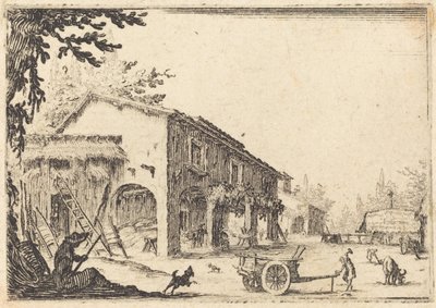 Patio de una Granja de Jacques Callot