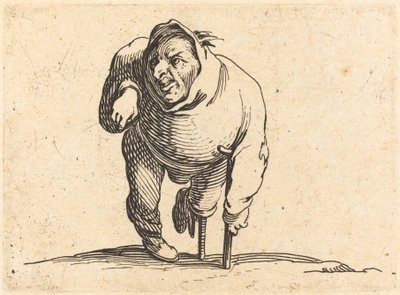 Lisiado con Muleta y Pierna de Madera de Jacques Callot