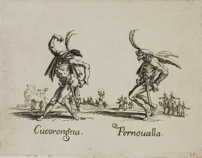 Cucorongna - Pernovalla, placa 2 de Balli di Sfessania de Jacques Callot