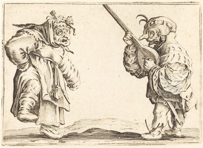 Bailarines con laúd de Jacques Callot