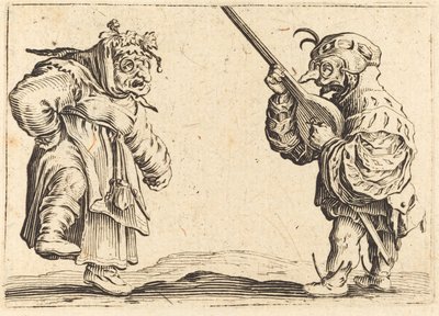 Bailarines con laúd de Jacques Callot