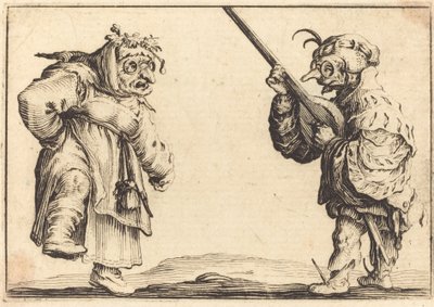 Bailarines con Laúd de Jacques Callot