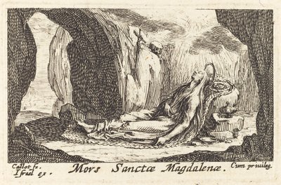La muerte de la Magdalena de Jacques Callot