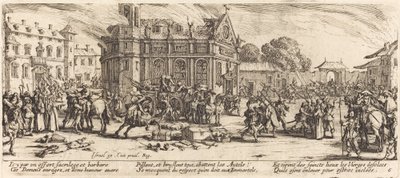 Destrucción de un convento de Jacques Callot