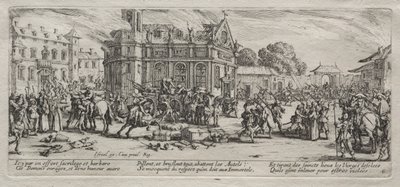 Devastación de un monasterio de Jacques Callot