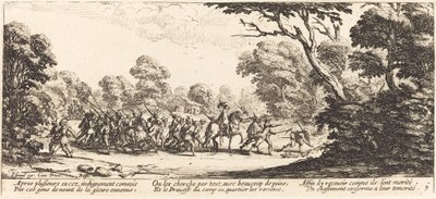 Descubrimiento de los soldados criminales de Jacques Callot