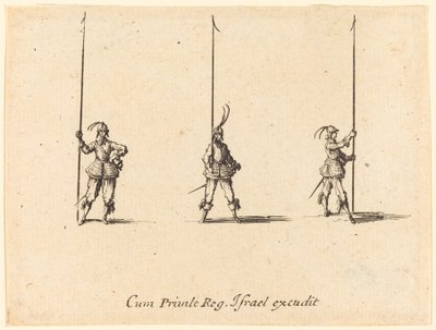 Ejercicio con picas levantadas de Jacques Callot