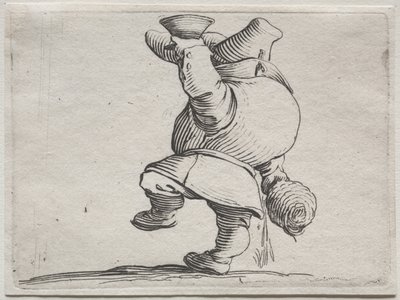 Bebedor visto desde atrás de Jacques Callot