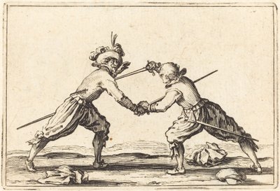 Duelo con espadas de Jacques Callot