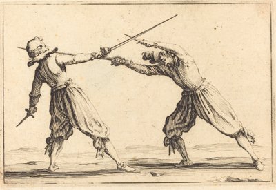 Duelo con espadas y dagas de Jacques Callot