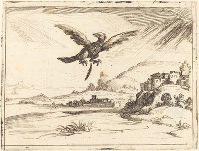 Águila perdiendo una pluma vieja, 1628 de Jacques Callot