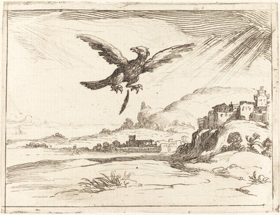 Águila perdiendo una pluma vieja, 1628 de Jacques Callot