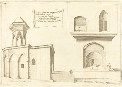 Elevación de la Iglesia del Santo Sepulcro de Jacques Callot
