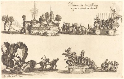 Entrada de Su Alteza, Representando al Sol de Jacques Callot