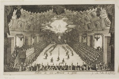 Entrada de Su Alteza a Pie, del Combate en la Barrera de Jacques Callot