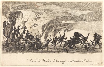 Entrada de M. de Couvonge y M. de Chalabre de Jacques Callot
