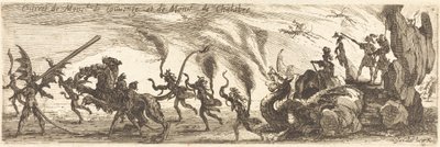 Entrada de M. de Couvonge y M. de Chalabre [placa extra] de Jacques Callot