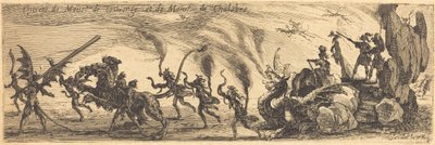 Entrada de M. de Couvonge y M. de Chalabre [placa extra] de Jacques Callot