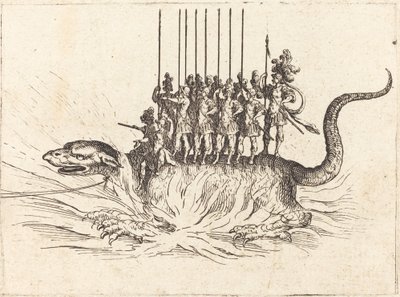 Entrada de Monseigneur Henry de Lorraine, Marqués de Moy, bajo el nombre de Pirandre de Jacques Callot