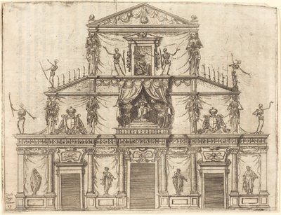 Fachada de San Lorenzo, Florencia de Jacques Callot