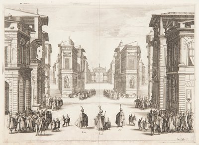 Primer Acto de Solimán de Jacques Callot