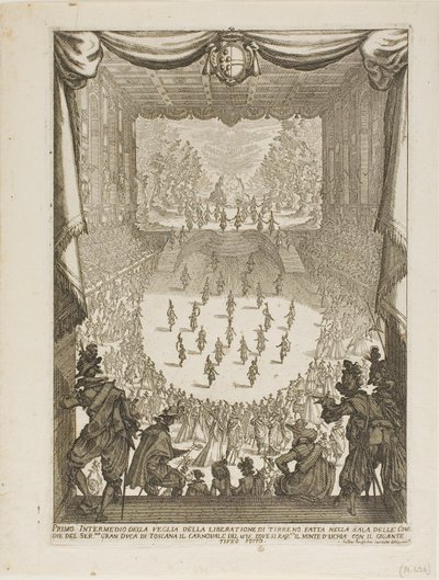 Primer Intermezzo de la Vigilia de la "Liberación de Tyrsenus y Arnea" de Jacques Callot