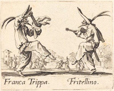 Franca Trippa y Fritellino de Jacques Callot