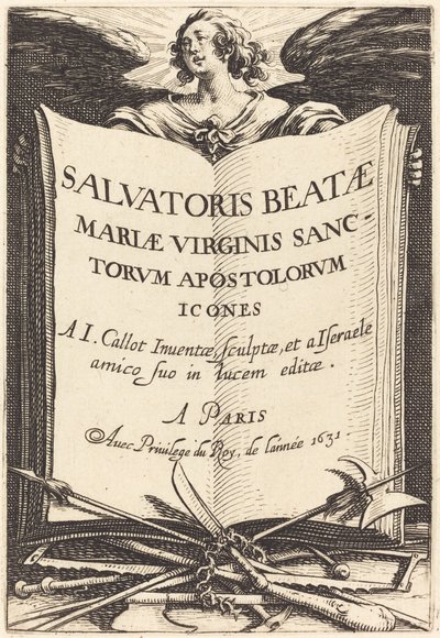 Frontispicio para "Los Grandes Apóstoles" de Jacques Callot
