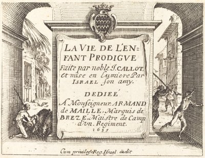 Portada de "El hijo pródigo" de Jacques Callot