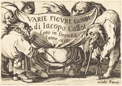 Frontispicio para "Varie Figure Gobbi" de Jacques Callot