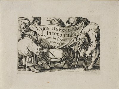 Frontispicio, de Varie Figure Gobbi de Jacques Callot