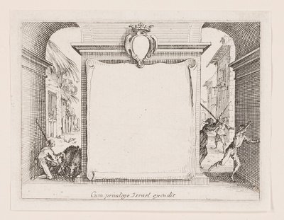 Frontispicio, de la serie La vie de l de Jacques Callot