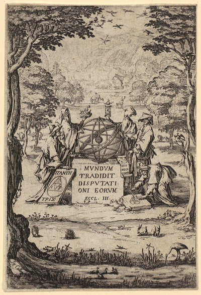 Frontispicio de «Sacra Cosmologia» de Jacques Callot