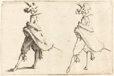 Caballero visto de lado de Jacques Callot