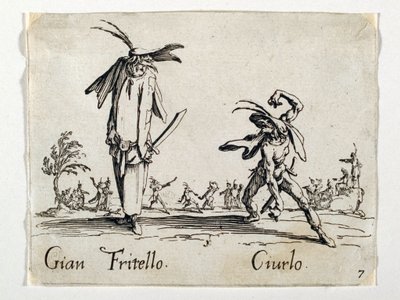 Gian Fritello y Ciurlo, figuras de la Commedia dell