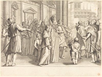 Gran duquesa en la procesión de las jóvenes de Jacques Callot