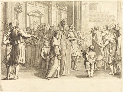 Gran Duquesa en la procesión de las jóvenes de Jacques Callot