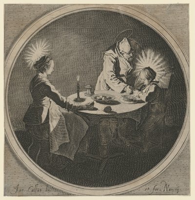 Sagrada Familia a la mesa de Jacques Callot